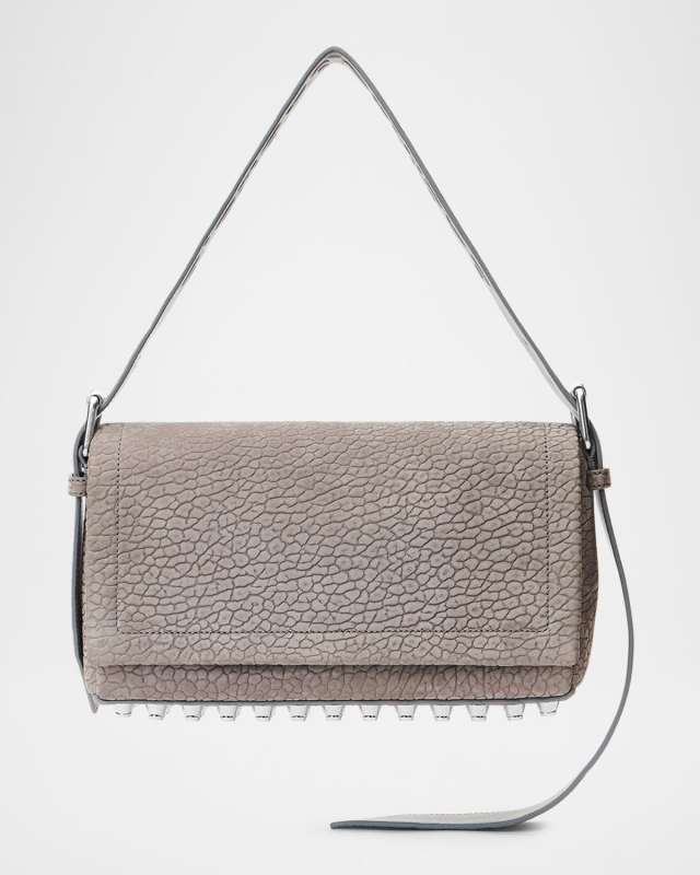 Ricco Medium Studded Leather Shoulder Bag